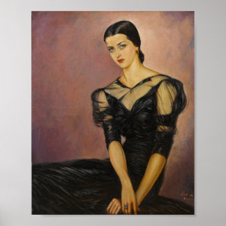 Paul Mak - Eine blaue mit Augen Schönheit Poster