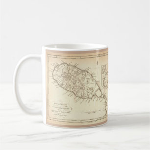 Paul McGehee "Antike St.Kitts & Nevis Karte" Tasse