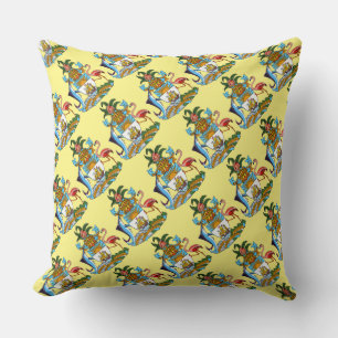 Paul McGehee "Bahamas-Wappen" Pillow Kissen