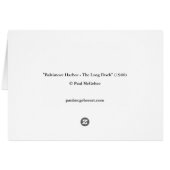 Paul McGehee "Baltimore Harbour-The Long Dock" Car (Rückseite Horizontal)