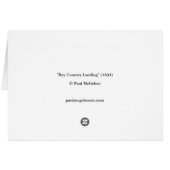 Paul McGehee "Bay Country Landing" Card (Rückseite Horizontal)