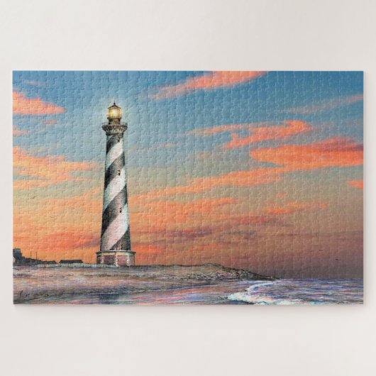 Paul McGehee "Cape Hatteras Light" Jigsaw Puzzle (Horizontal)