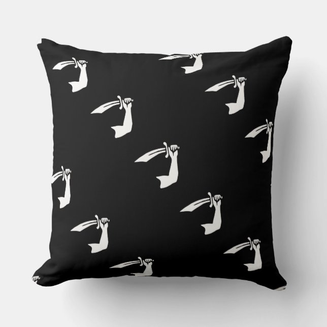 Paul McGehee "Capt. Thomas Tew" Pirate Pillow Kissen (Vorderseite)