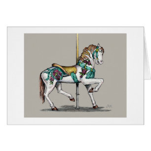 Paul McGehee "Carousel Horse-Ocean City, MD" Card