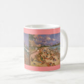 Paul McGehee "der Strand bei Waikiki" hawaiische Kaffeetasse (VorderseiteRechts)