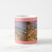Paul McGehee "der Strand bei Waikiki" hawaiische Kaffeetasse (Mittel)