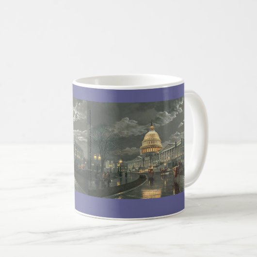 Paul McGehee "die Hauptstadt durch Mondschein" Kaffeetasse (VorderseiteRechts)