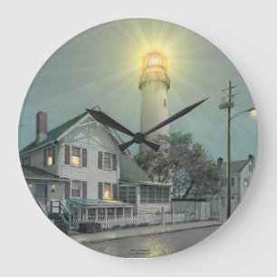 Paul McGehee "Fenwick Island Lighthouse" Clock Große Wanduhr
