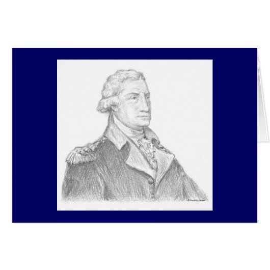 Paul McGehee "George Washington" Card (Vorderseite (Horizontal))