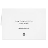 Paul McGehee "George Washington" Card (Rückseite Horizontal)