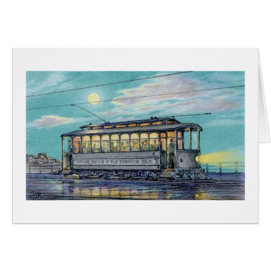 Paul McGehee "Georgetown Streetcar-" Karte (Vorderseite (Horizontal))