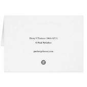 Paul McGehee "Harry S Truman" Card (Rückseite Horizontal)