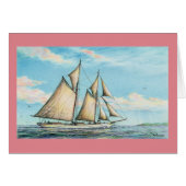 Paul McGehee "Jamaican Schooner" Card (Vorderseite (Horizontal))