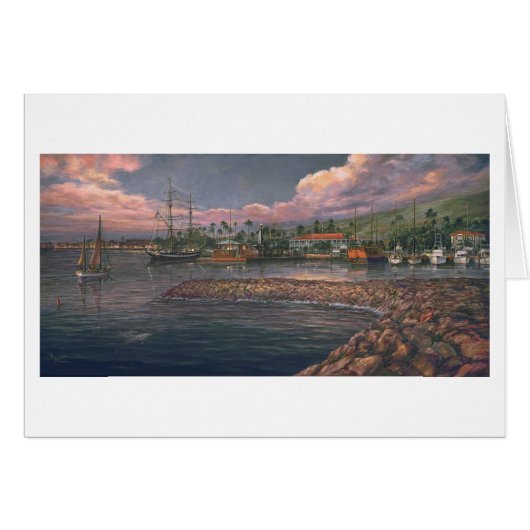 Paul McGehee "Lahaina Harbour at Twilight" Card (Vorderseite (Horizontal))