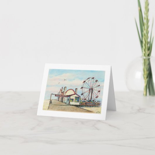 Paul McGehee "Luna Park - Ozean Stadt, MD-" Karte (Vorderseite)