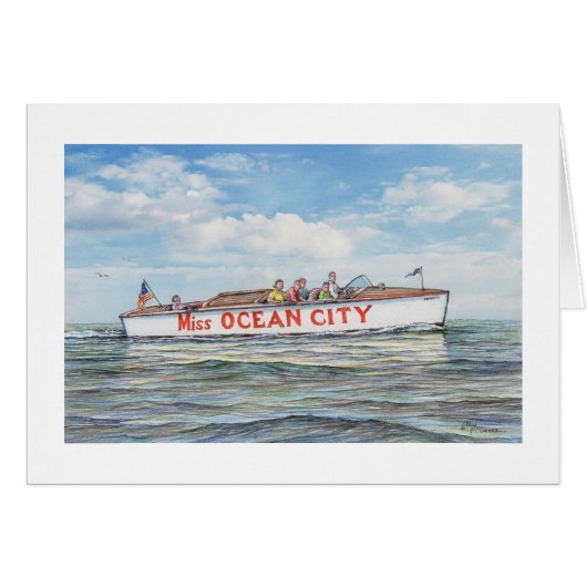 Paul McGehee "Miss Ocean City" (1941) Karte (Vorderseite (Horizontal))