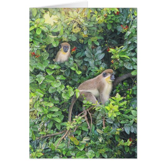 Paul McGehee "Monkeying Around"-Karte (Vorne)