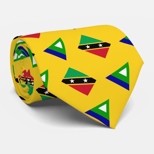 Paul McGehee "Nevis Flag" Krawatte (Gerollt)