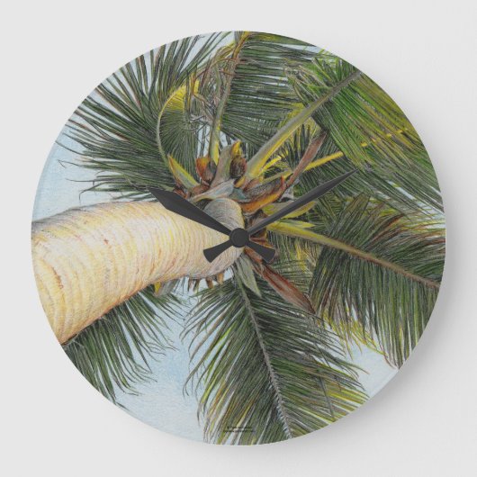Paul McGehee "Palm Tree" Uhr (Vorderseite)