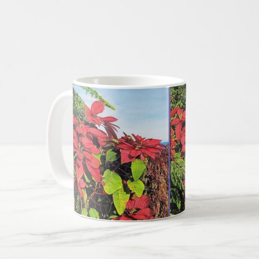Paul McGehee "Poinsettias" Tasse (Vorderseite Links)