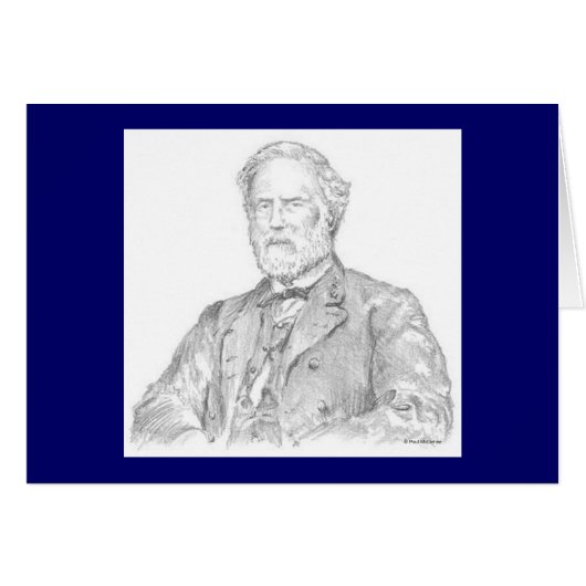 Paul McGehee "Robert E. Lee" Card (Vorderseite (Horizontal))
