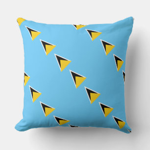 Paul McGehee "Saint Lucia Flag" Pillow Kissen