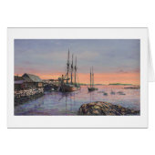 Paul McGehee "Schooners at Stonington" Card (Vorderseite (Horizontal))