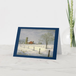 Paul McGehee "Silent Snowfall" Weihnachtskarte Feiertagskarte