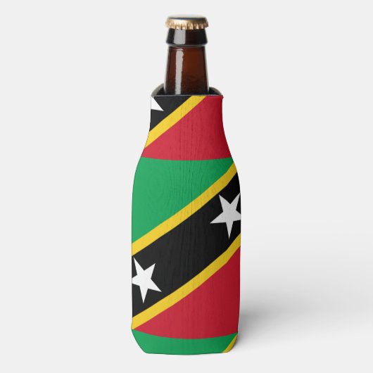 Paul McGehee "St.Kitts & Nevis Flag" Flasche Coole Flaschenkühler (Flaschenvorderseite)