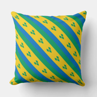 Paul McGehee "St.Vincent & Grenadines Flag" Kissen