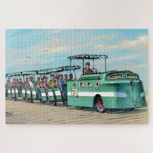 Paul McGehee "The Boardwalk Train" Jigsaw Puzzle (Horizontal)