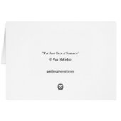Paul McGehee "The Last Days of Summer" Card (Rückseite Horizontal)
