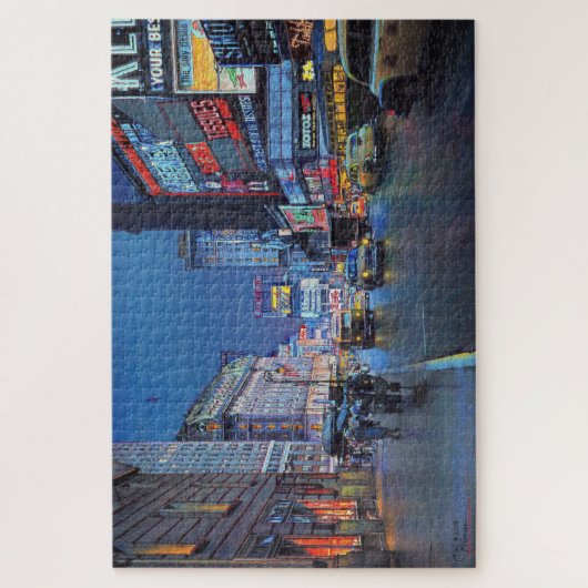 Paul McGehee "Times Square in 1954" Puzzle (Vertikal)