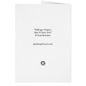 Paul McGehee "Zallinger Kapelle" Karte (Hinten)