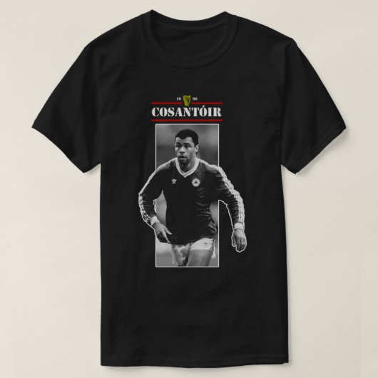 Paul McGrath - Cosantóir - Defender - Ireland - Ir T-Shirt (Design vorne)