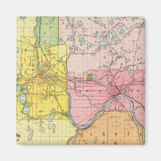 Paul, Minneapolis, Minnesota Magnet (Vorne)