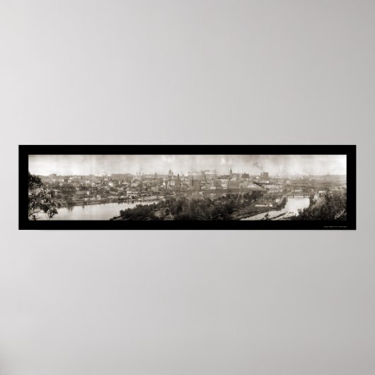 Paul MN Panoramic Foto 1911 Poster (Vorne)