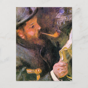 Paul Monet beim Lesen, beliebtes Kunstwerk, Postkarte