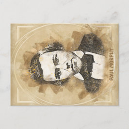 Paul Morphy, Schachspieler Postkarte