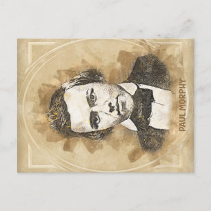 Paul Morphy, Schachspieler Postkarte