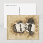 Paul Morphy, Schachspieler Postkarte (Vorne/Hinten)