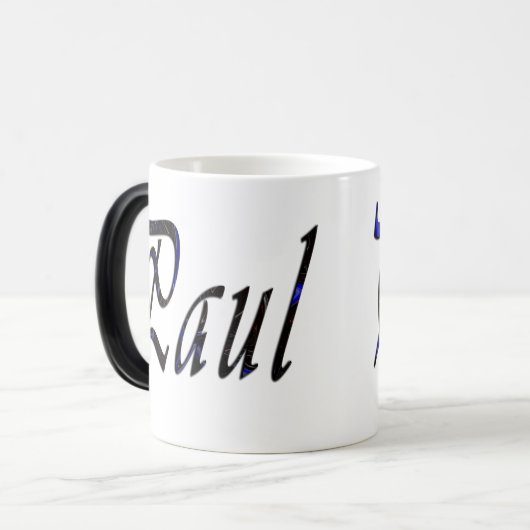 Paul Name Boys Logo, Verwandlungstasse (Vorderseite Links)