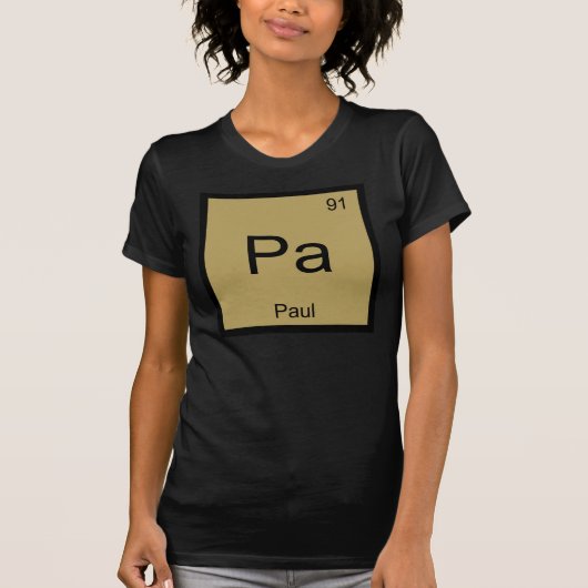 Paul Name Chemistry Element Periodic Table T-Shirt (Vorderseite)