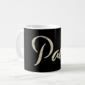 Paul Name whitegold Tasse Teetasse Kaffeetasse (Vorderseite Links)