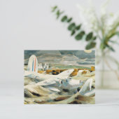 Paul Nash - Verteidigung von Albion, berühmtes Bil Postkarte (Stehend Vorderseite)