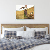 Paul Peel - Adoration Leinwanddruck (Insitu (Schlafzimmer))