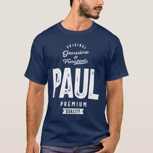 Paul Personalisiert Name Birthday Gift T-Shirt (Vorderseite)