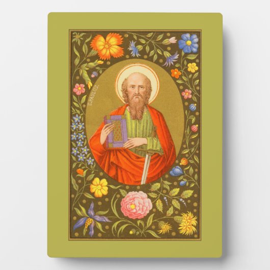 Paul (PM 06) 5"x7" Plaque 1 mit Easel Fotoplatte (Vorderseite)