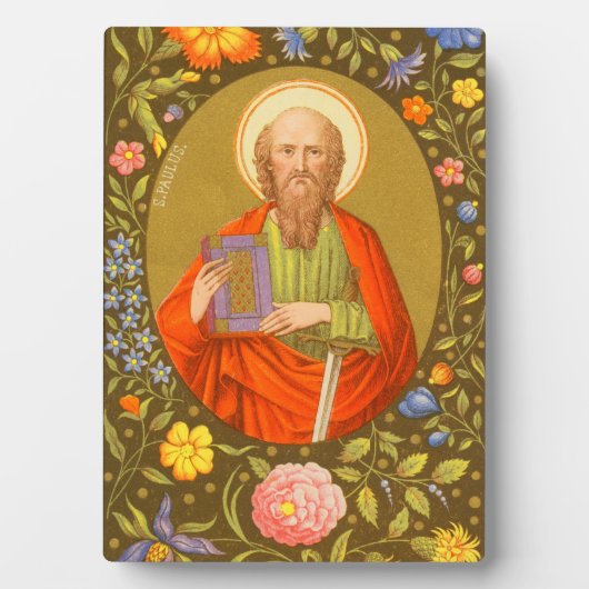 Paul (PM 06) 5"x7" Plaque 2 mit Easel Fotoplatte (Vorderseite)