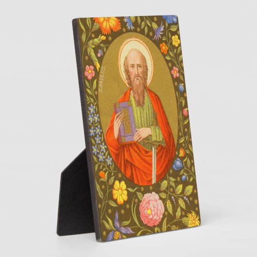 Paul (PM 06) 5"x7" Plaque 2 mit Easel Fotoplatte (Seite)